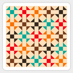 Geometric Pattern: Quilt: Summer Sticker